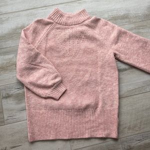 Lauren Conrad women’s sweater light pink turtleneck size M soft luxe